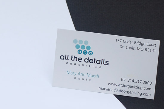 All The Details business card