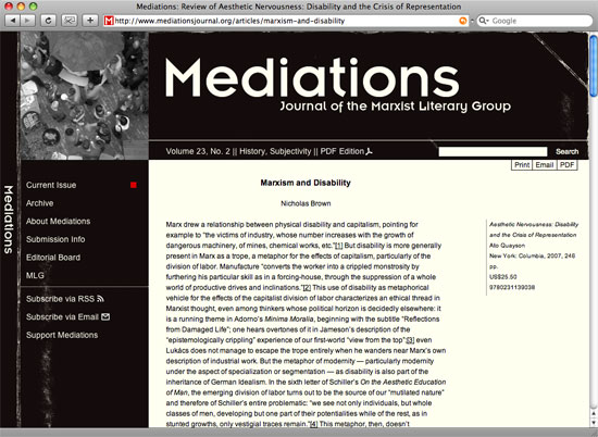 Mediations article page